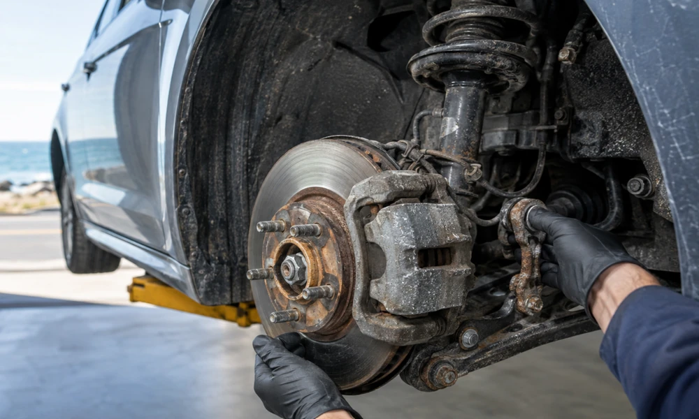 How Salt Air Near the Coast Can Affect Wheels, Brakes, and Suspension